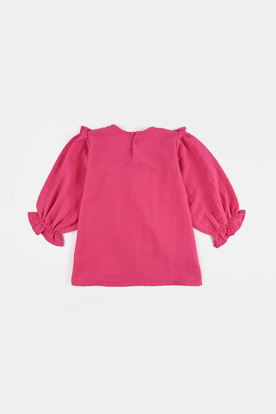 Girls Poly Mesh Emb Co-Ord Set Celia - Pink