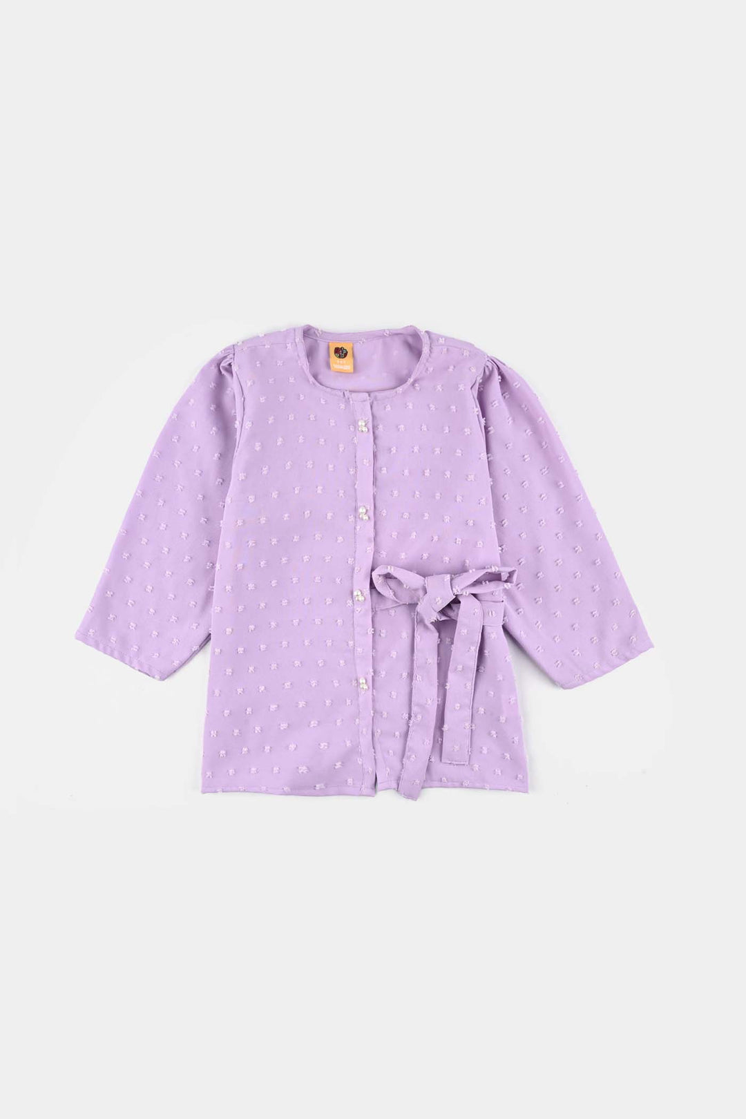Girls Poly Crinkle Co-Ord Set Pansy - Lilac