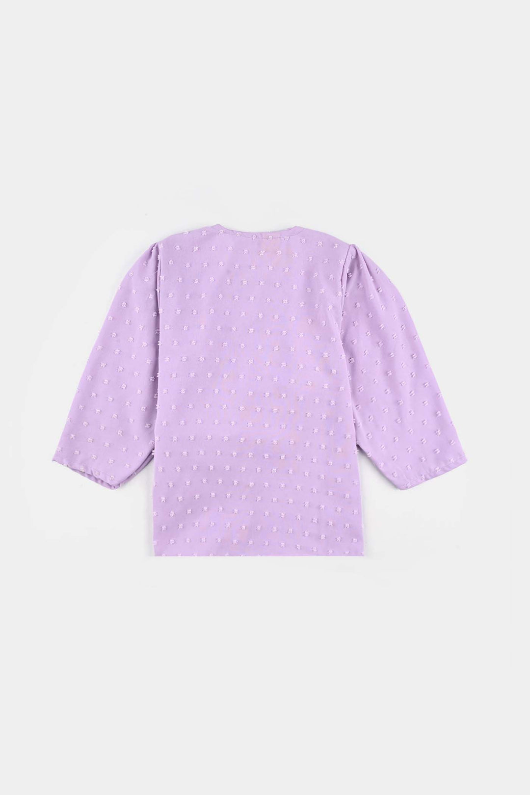 Girls Poly Crinkle Co-Ord Set Pansy - Lilac