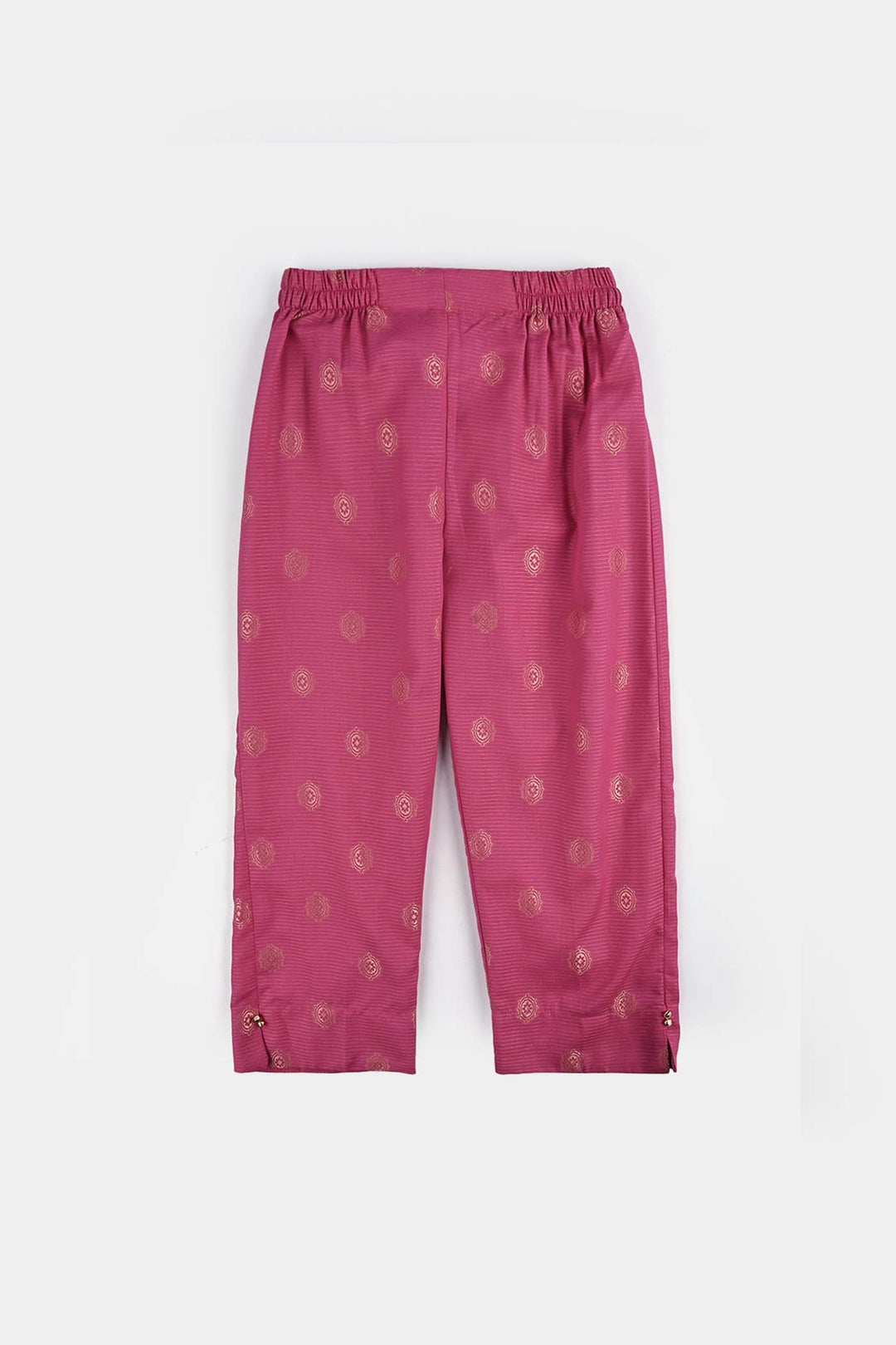 Girls Jacquard Fancy 3Pcs Heer-Magenta