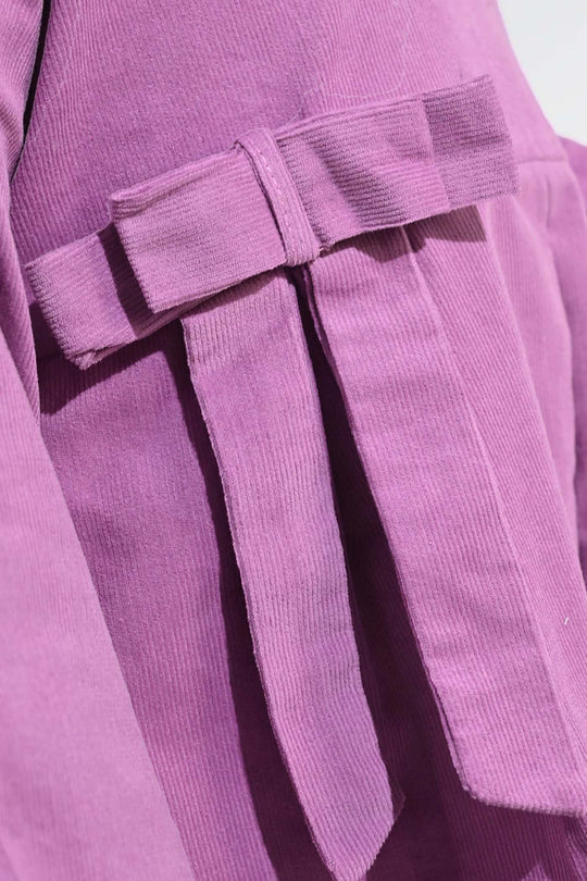 Girls Corduroy Casual Frock Peter Pan