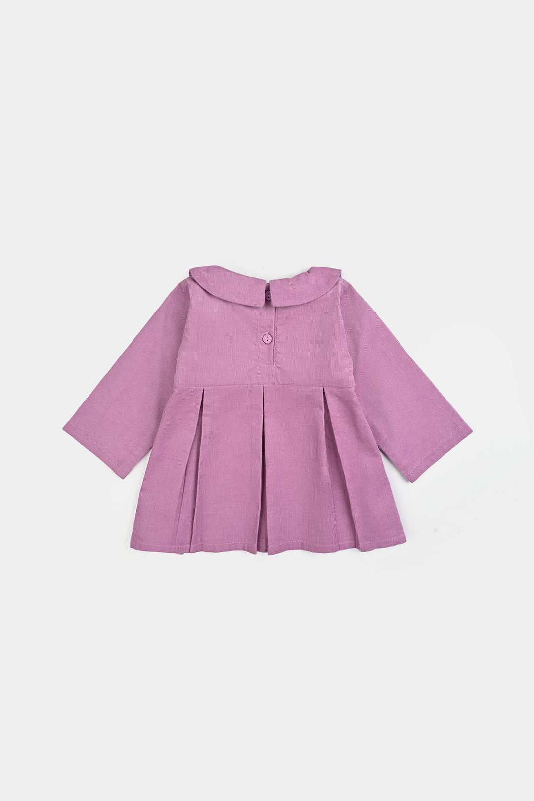 Infant Girls Corduroy Casual Frock Peter Pan