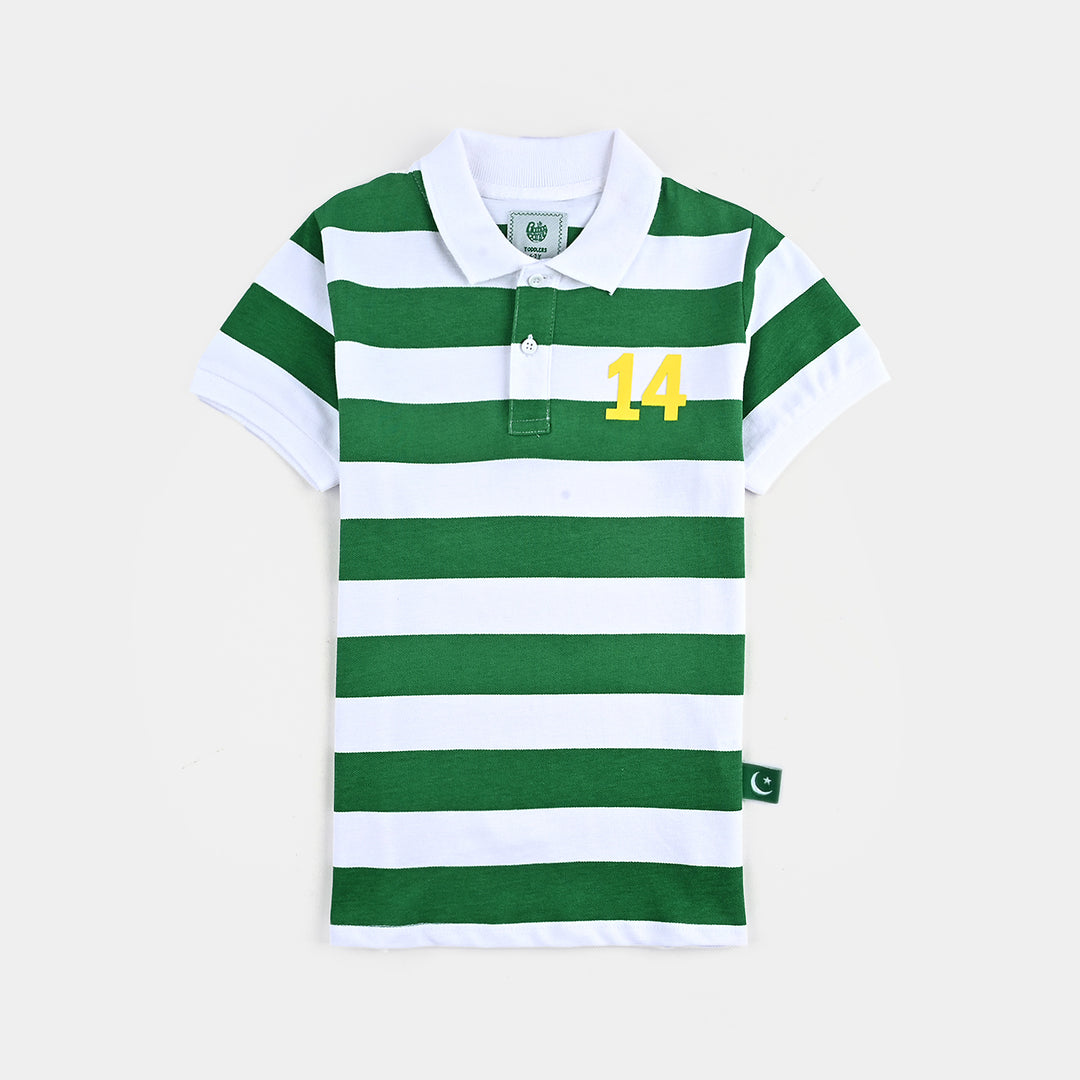 Boys Poly Cotton Polo No.14-Snow White