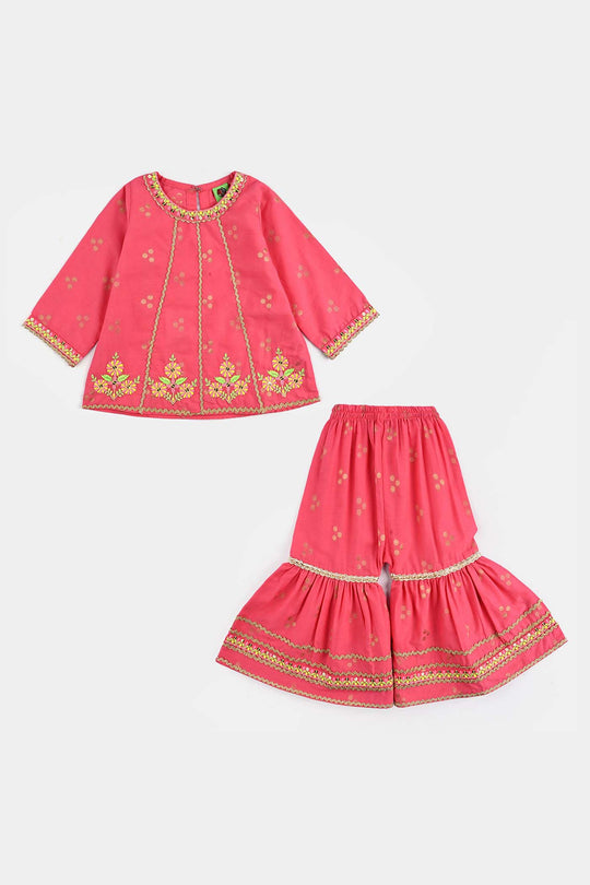 Infant Girls Jacquard 2Pcs Haya
