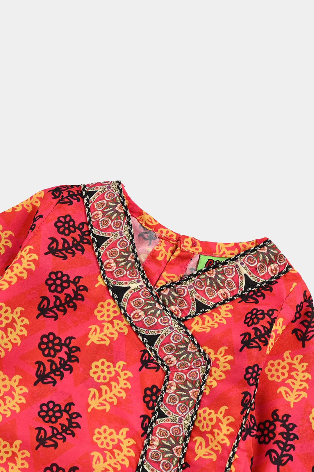 Infant Girls poly cambric Printed 2Pcs-Multi