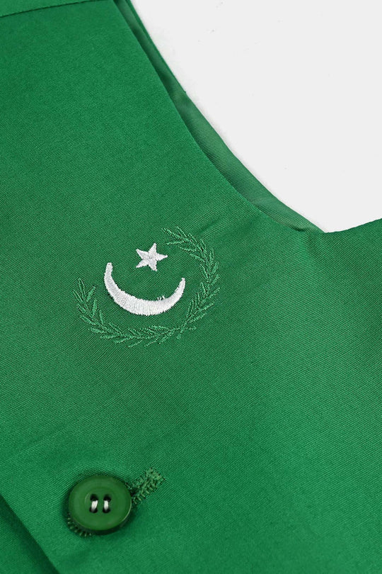 Infant Boys 3 Cotton Poplin Piece Suit (Azadi)-WHITE