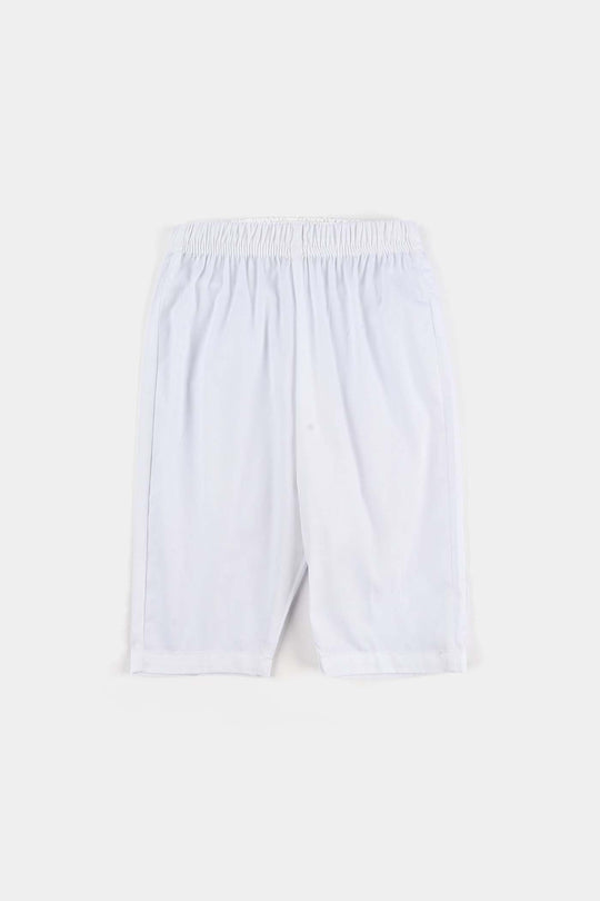 Infant Boys 3 Cotton Poplin Piece Suit (Azadi)-WHITE