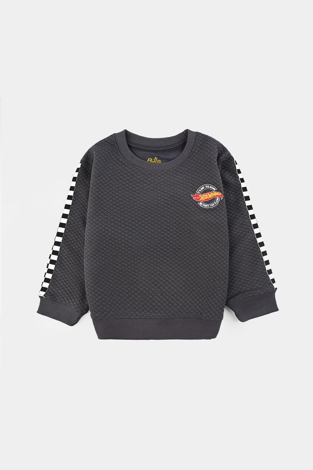 Boys Quilted 2 Piece HOT WHEELS-GREY