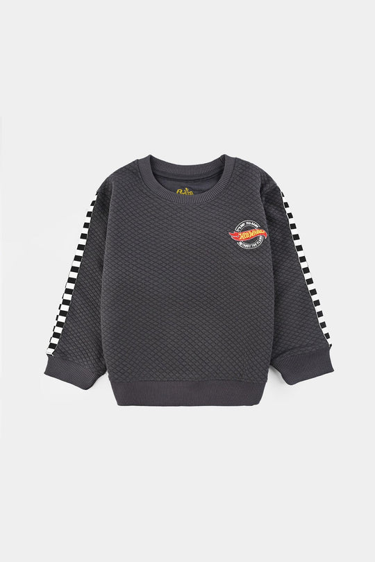 Boys Quilted 2 Piece HOT WHEELS-GREY