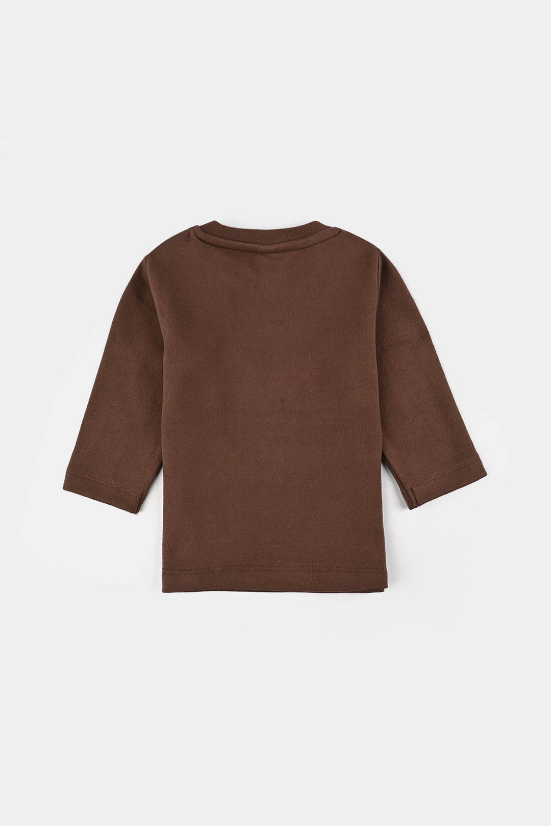 Infant Boys Cotton Interlock Suit Little One-BROWN