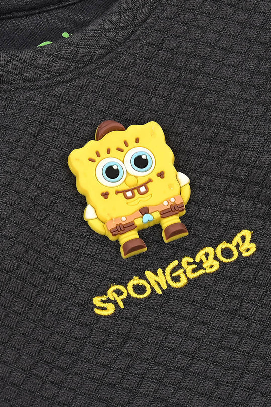 Infant Boys Quilted Suit Character-GREY