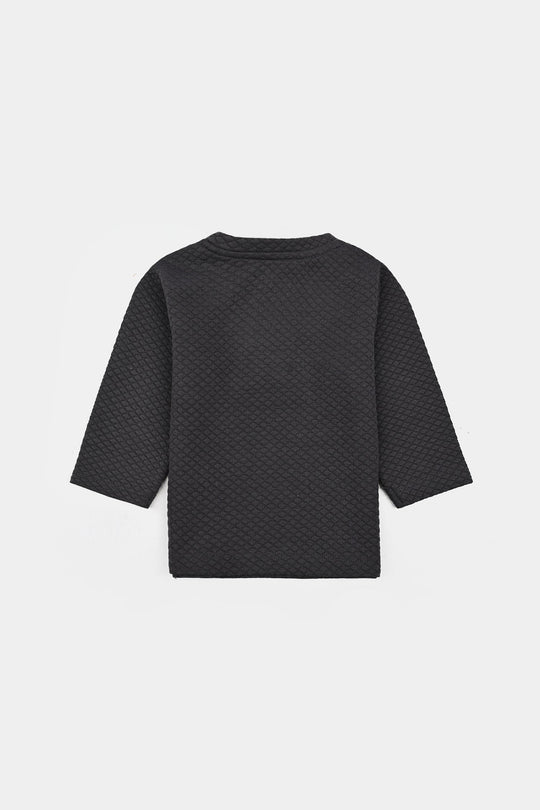 Infant Boys Quilted Suit Character-GREY