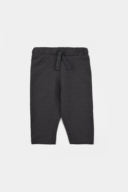 Infant Boys Quilted Suit Character-GREY