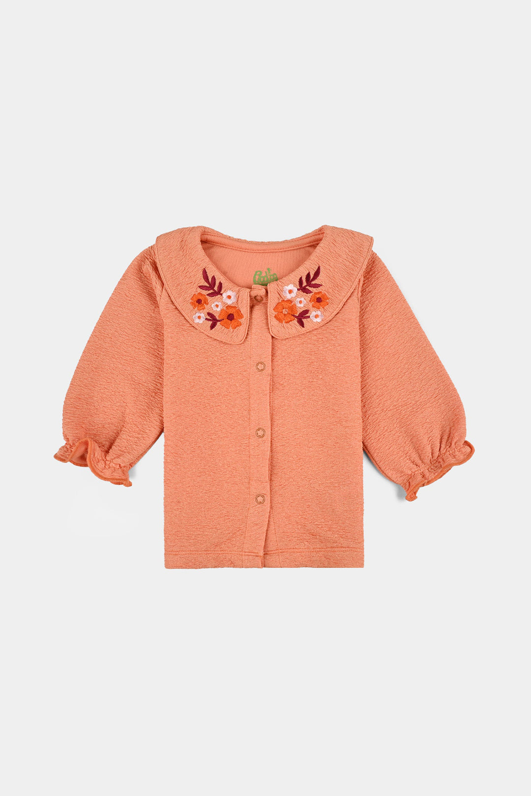 Infant Girls Poly Crinkle Suit JAQUARD BLOOM-ORANGE