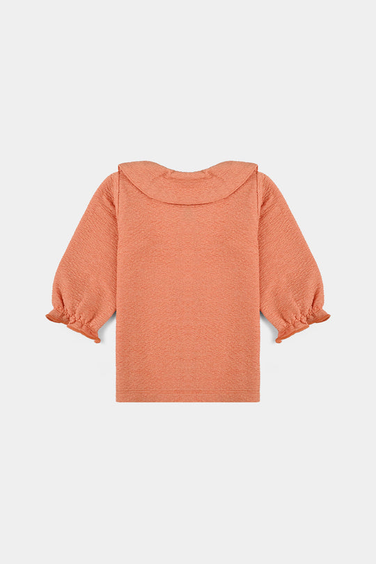 Infant Girls Poly Crinkle Suit JAQUARD BLOOM-ORANGE