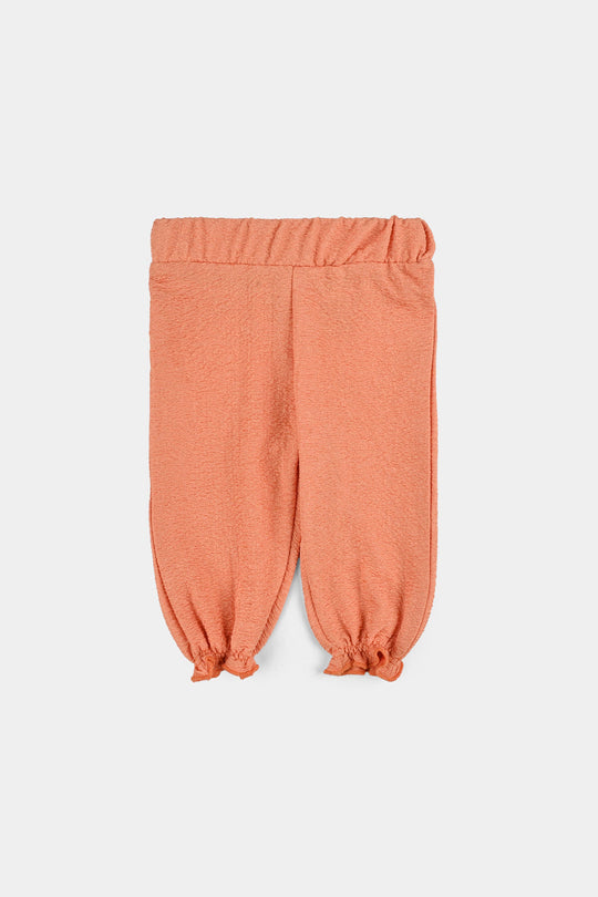 Infant Girls Poly Crinkle Suit JAQUARD BLOOM-ORANGE