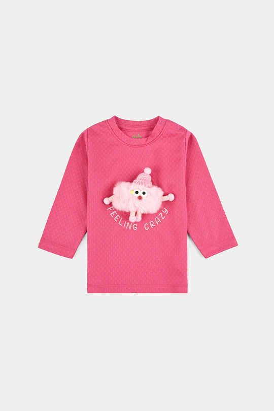 Infant Girls Jacquard Suit FUNKY ME-Pink