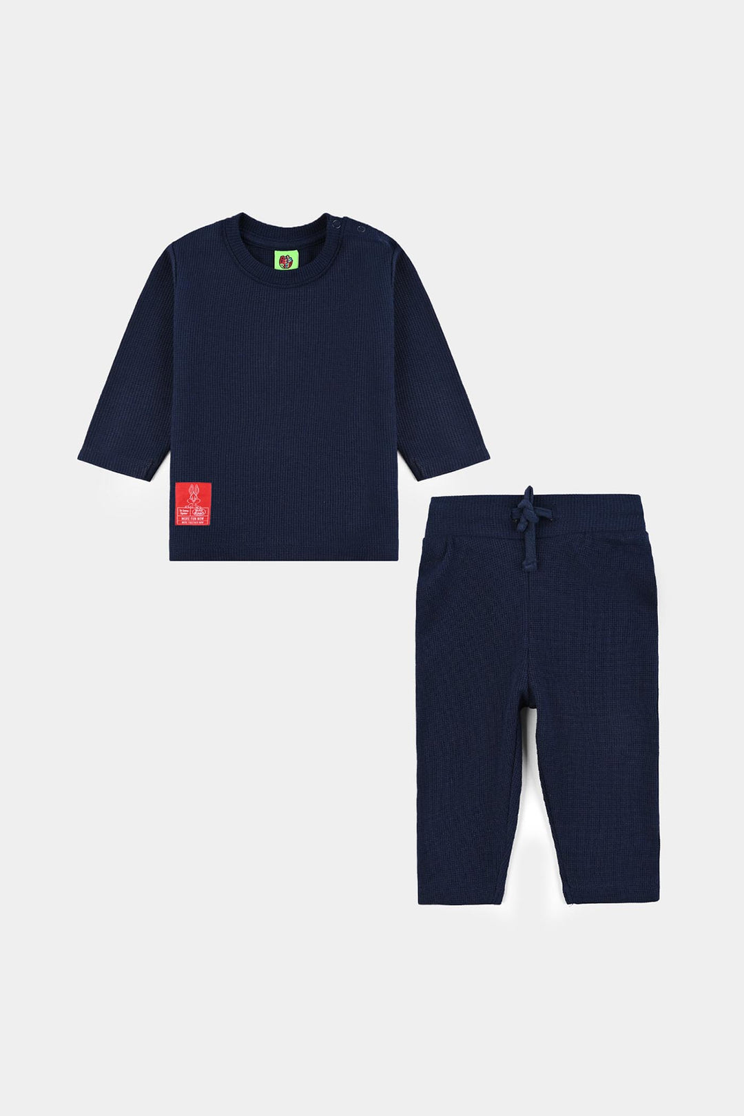 Infant Boys Thermal Suit-Navy Blue