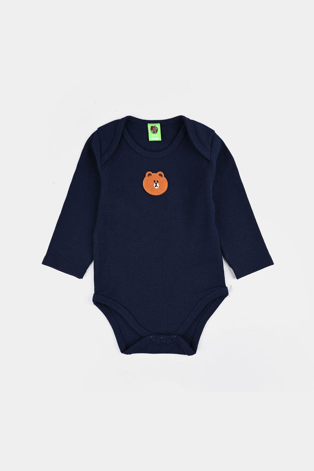 Infant Girls Thermal F/S Romper BASIC-NAVY