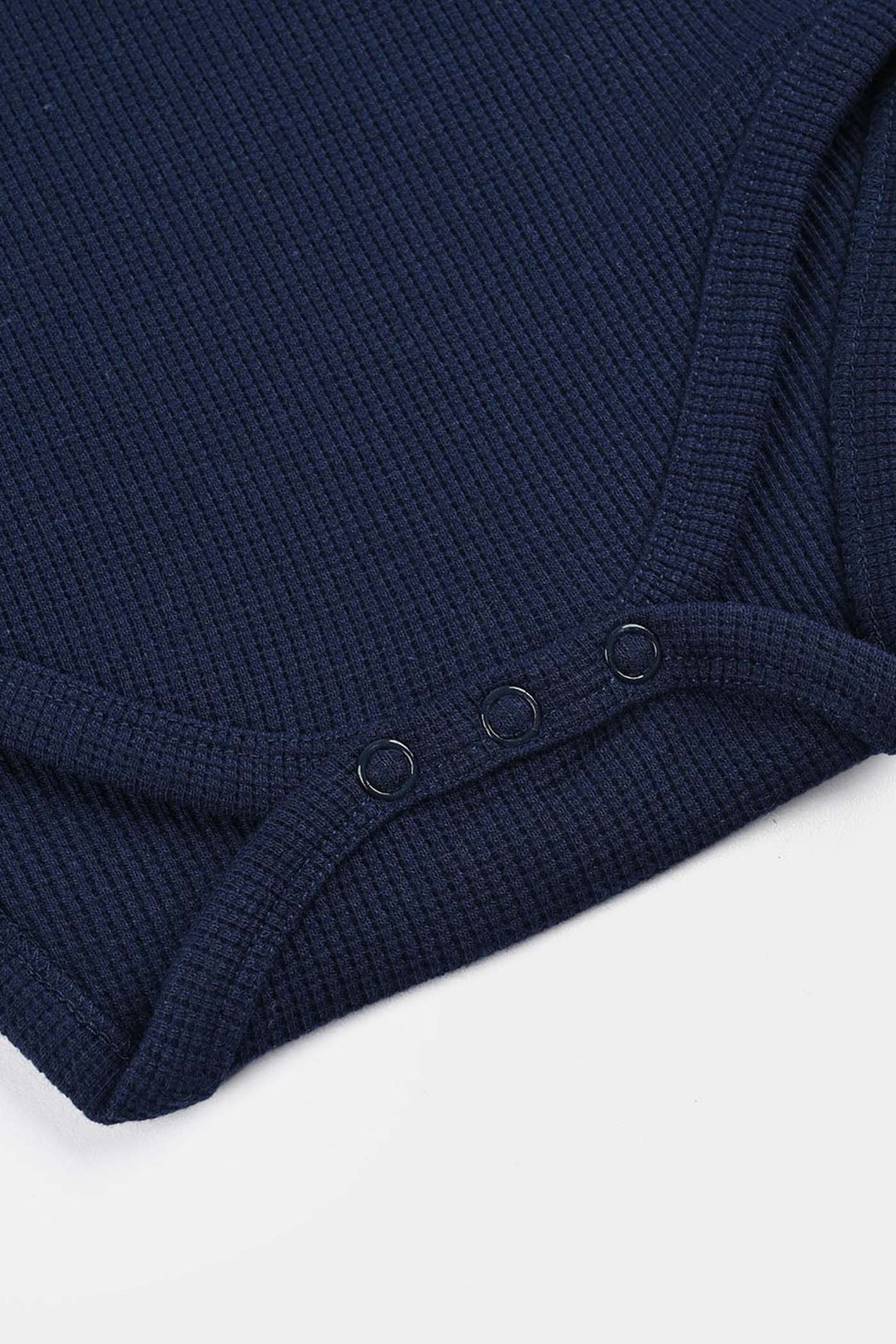 Infant Girls Thermal F/S Romper BASIC-NAVY