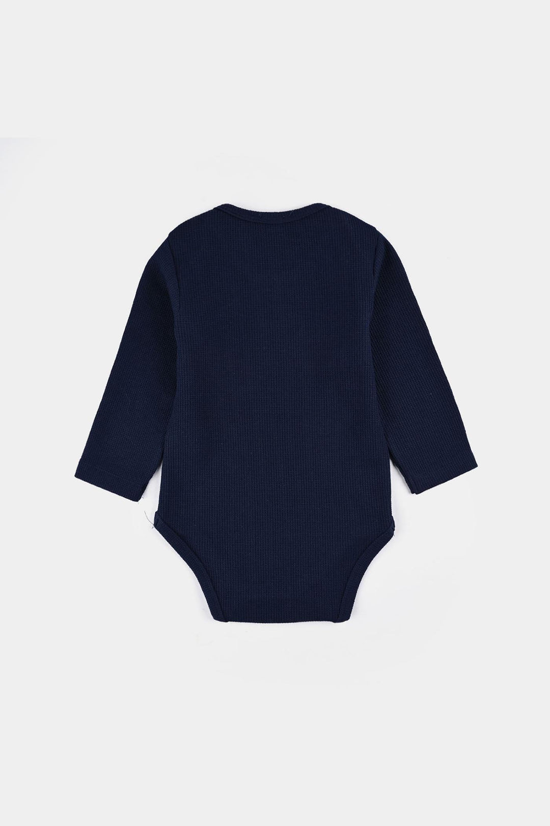 Infant Girls Thermal F/S Romper BASIC-NAVY