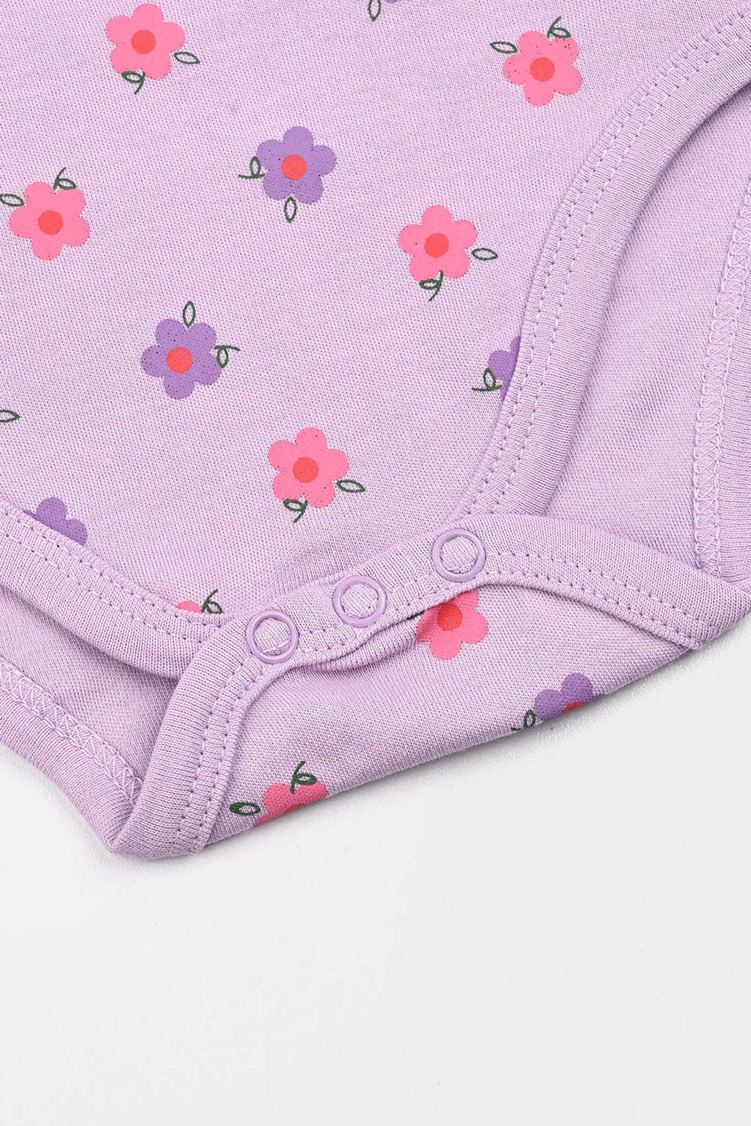 Infant Girls Cotton Interlock F/S Romper FLORA