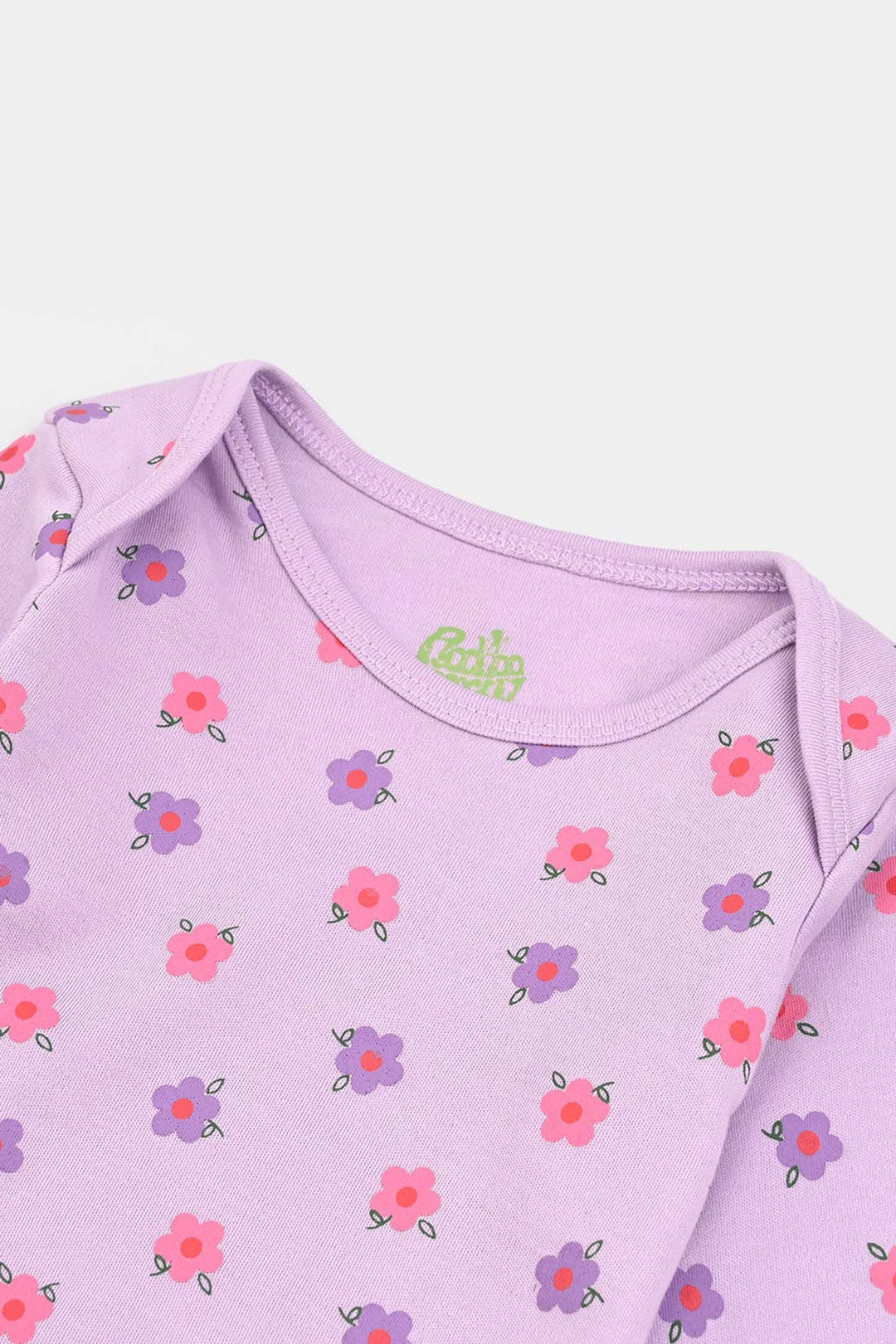 Infant Girls Cotton Interlock F/S Romper FLORA