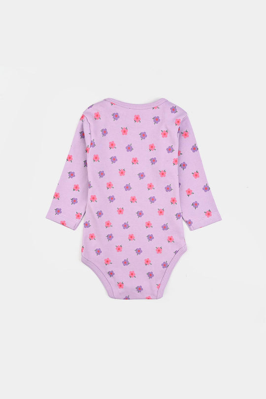 Infant Girls Cotton Interlock F/S Romper FLORA