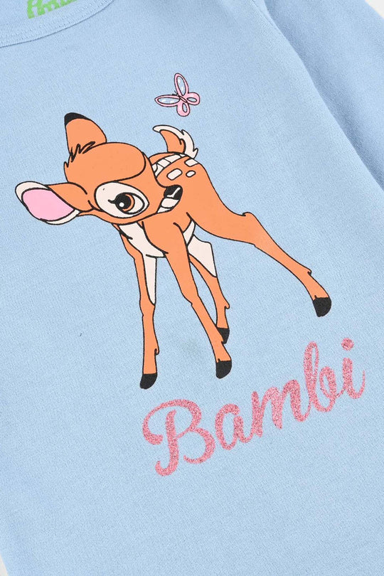 Infant Girls Cotton Interlock F/S Romper BAMBI