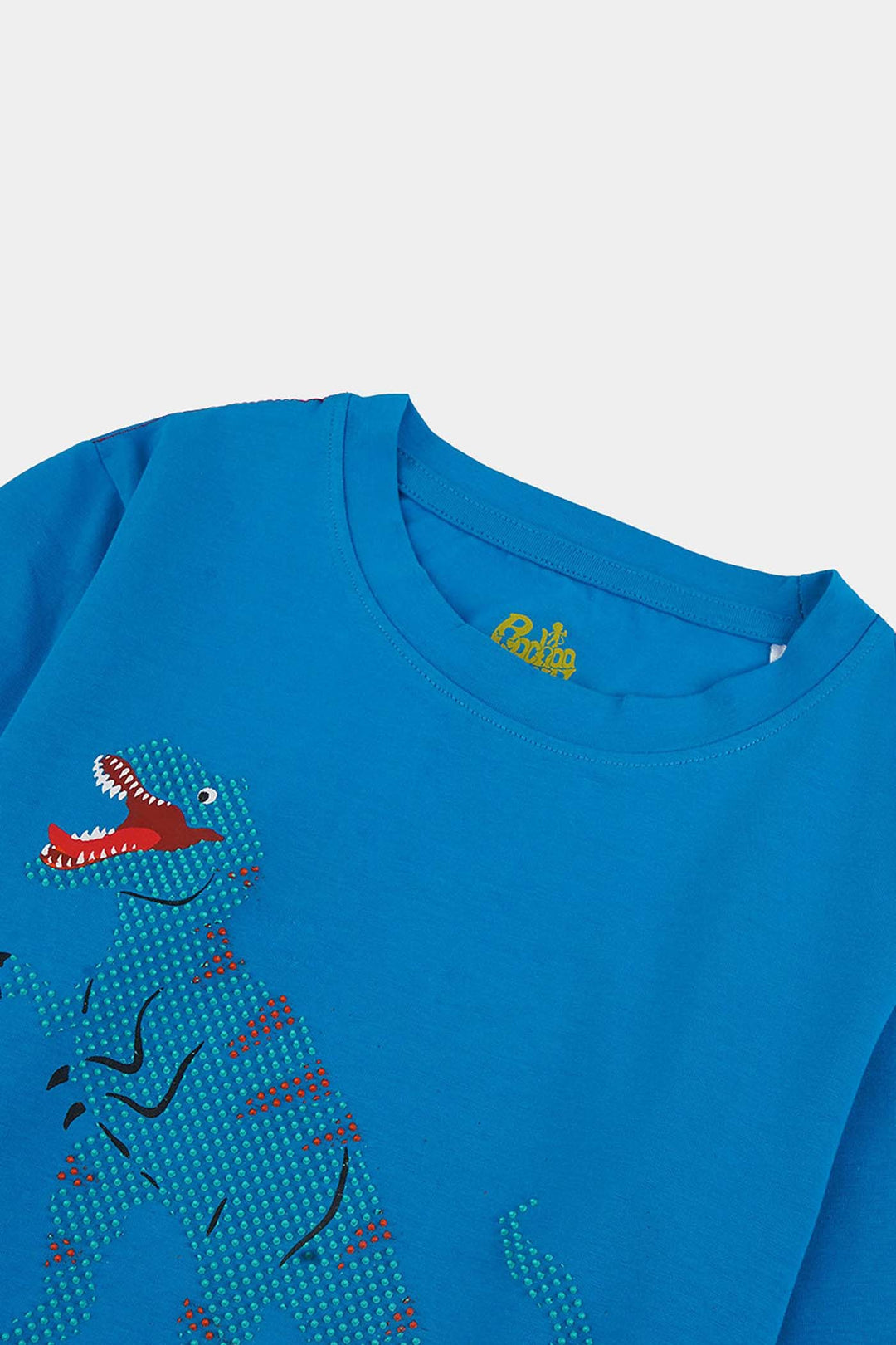Boys Jersey/Terry T-Shirt F/S DOTED DINO-C.Blue