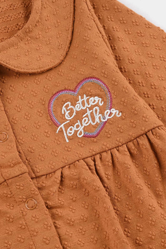 Infant Girls Jacquard Romper BLOSSOM STYLE