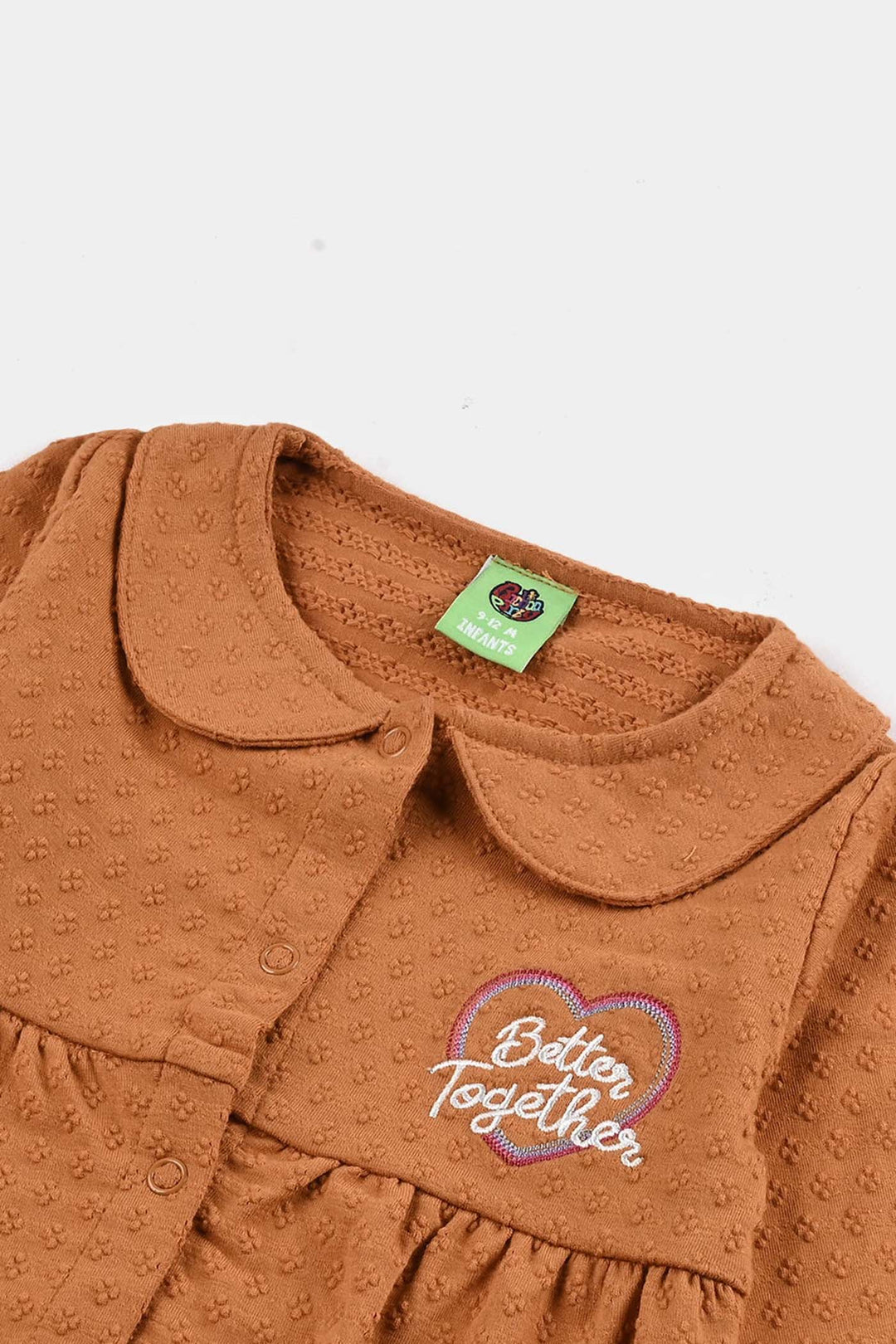 Infant Girls Jacquard Romper BLOSSOM STYLE