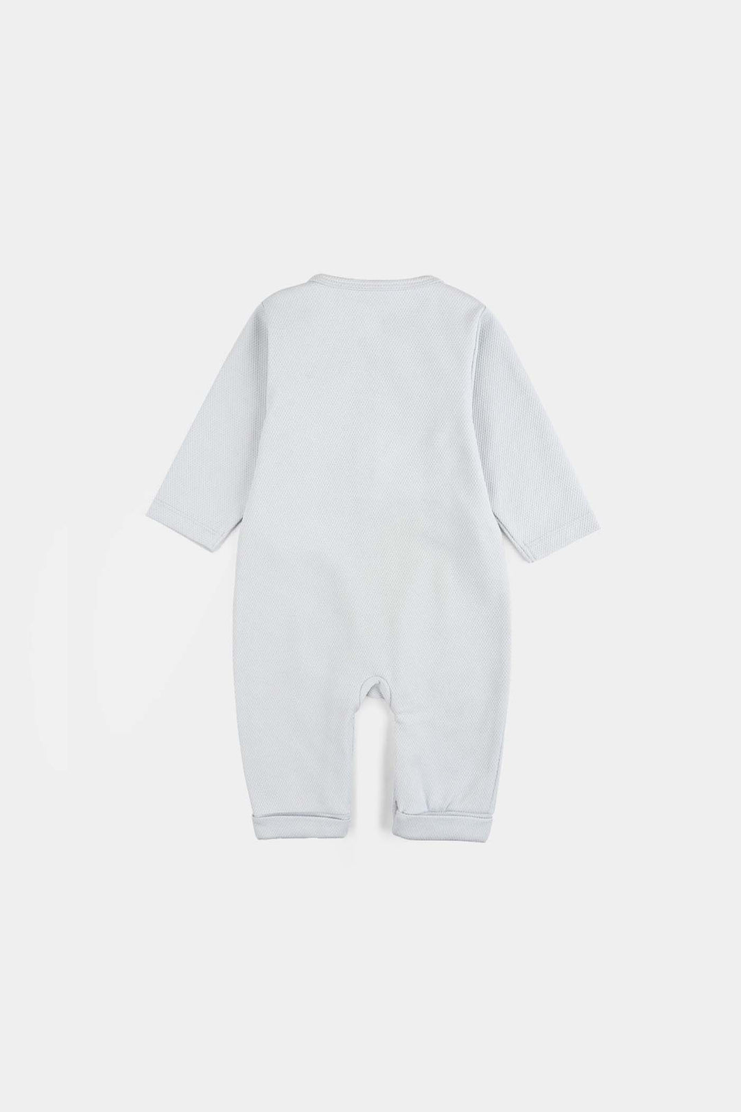 Infant Girls Jacquard Romper DEAR BEAR-BLUE