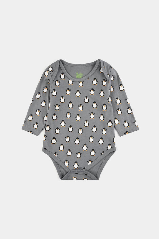 Infant Boys Cotton Jersey 3 Piece Set F/S Romper MINI ANIMALS