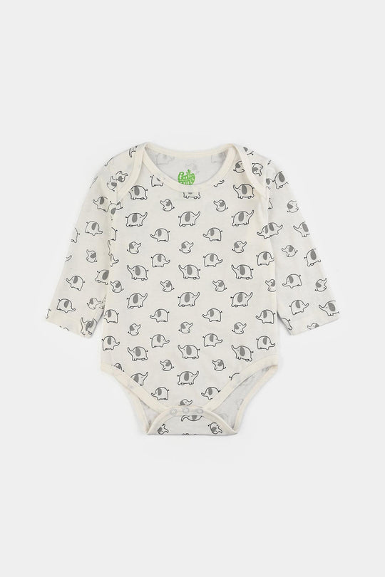 Infant Boys Cotton Jersey 3 Piece Set F/S Romper MINI ANIMALS