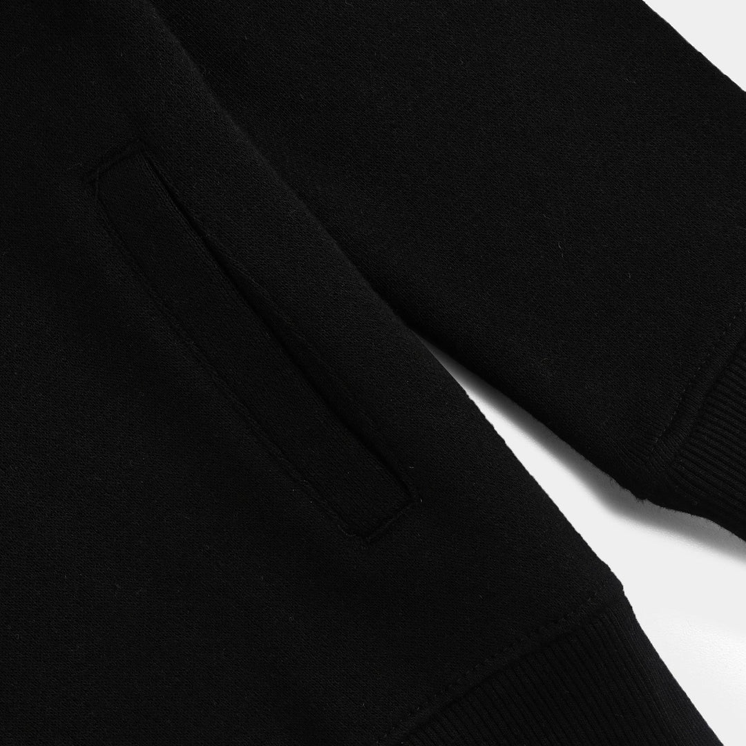 Girls Fleece Jacket LOVE YOURSELF-BLACK