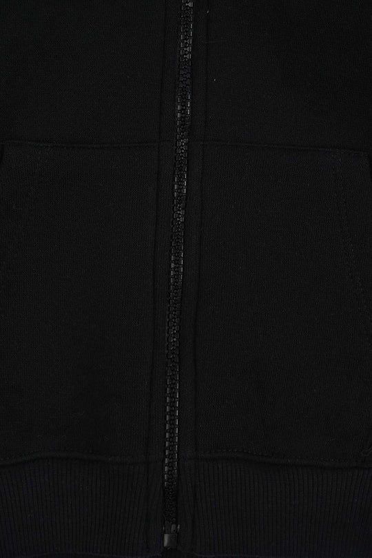 Girls Fleece Jacket Solid - Black