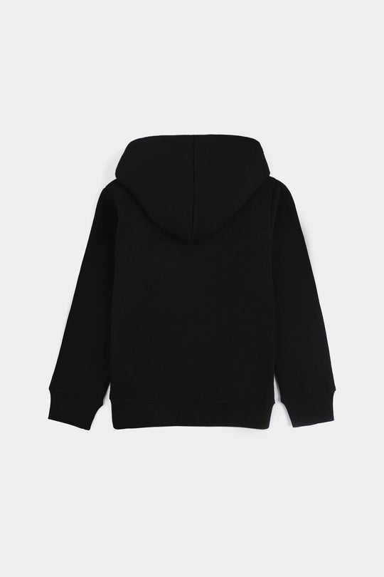 Girls Fleece Jacket Solid - Black