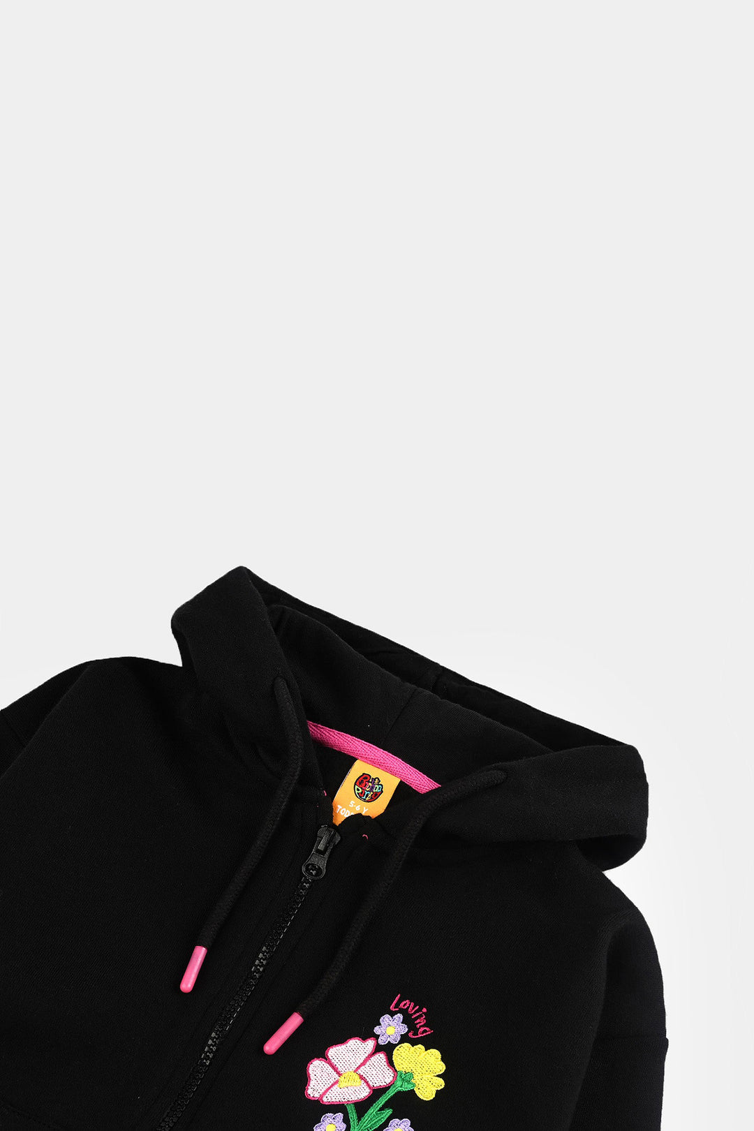 Girls Fleece Jacket LOVING-BLACK