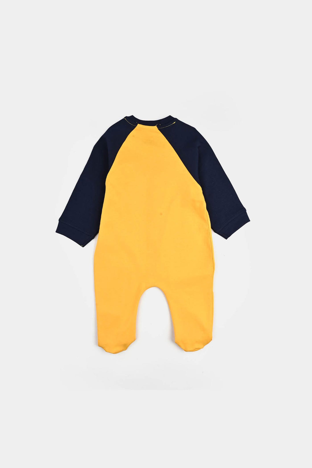Infant Boys Cotton Interlock Romper - Yellow