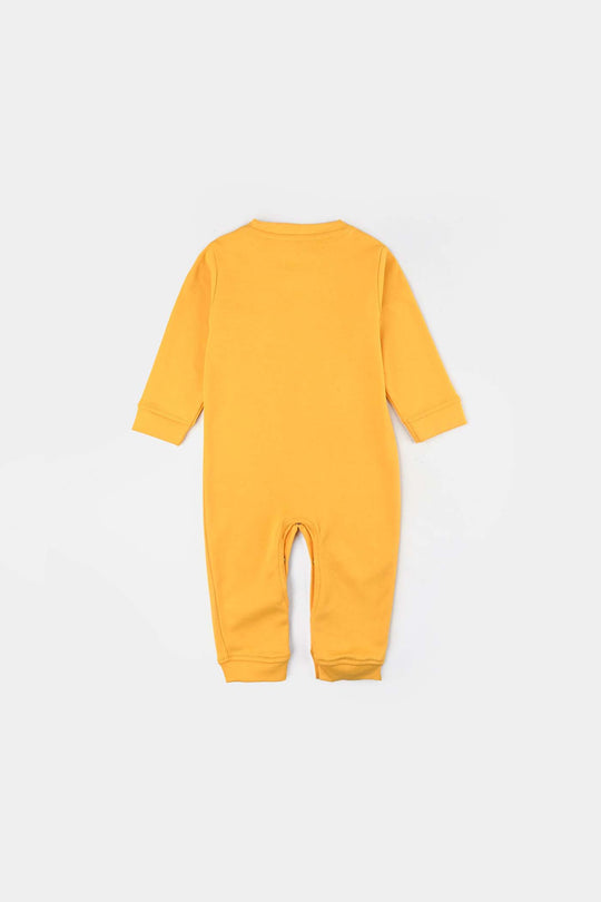 Infant Boys Cotton Interlock Romper-York Yellow