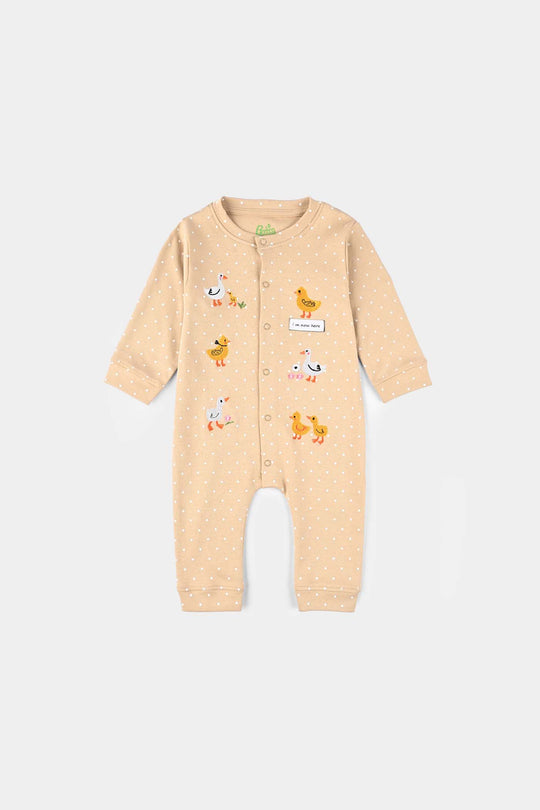 Infant Boys Cotton Interlock Romper LITTLE DUCKLING