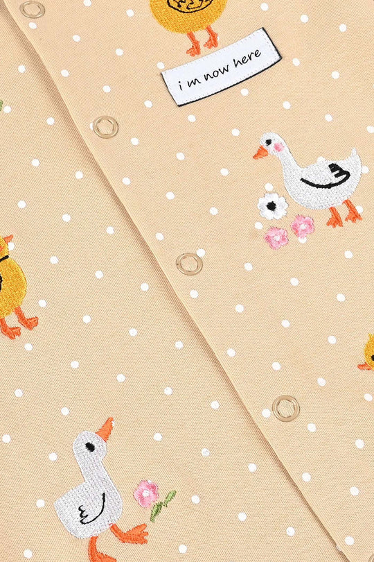 Infant Boys Cotton Interlock Romper LITTLE DUCKLING