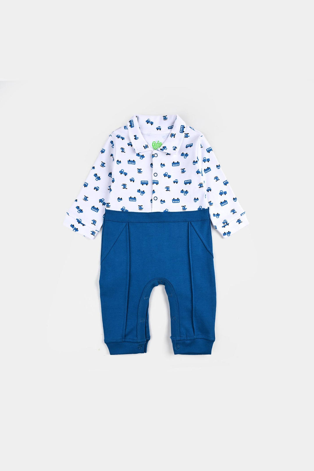 Infant Boys Cotton Interlock Romper MINI MILES