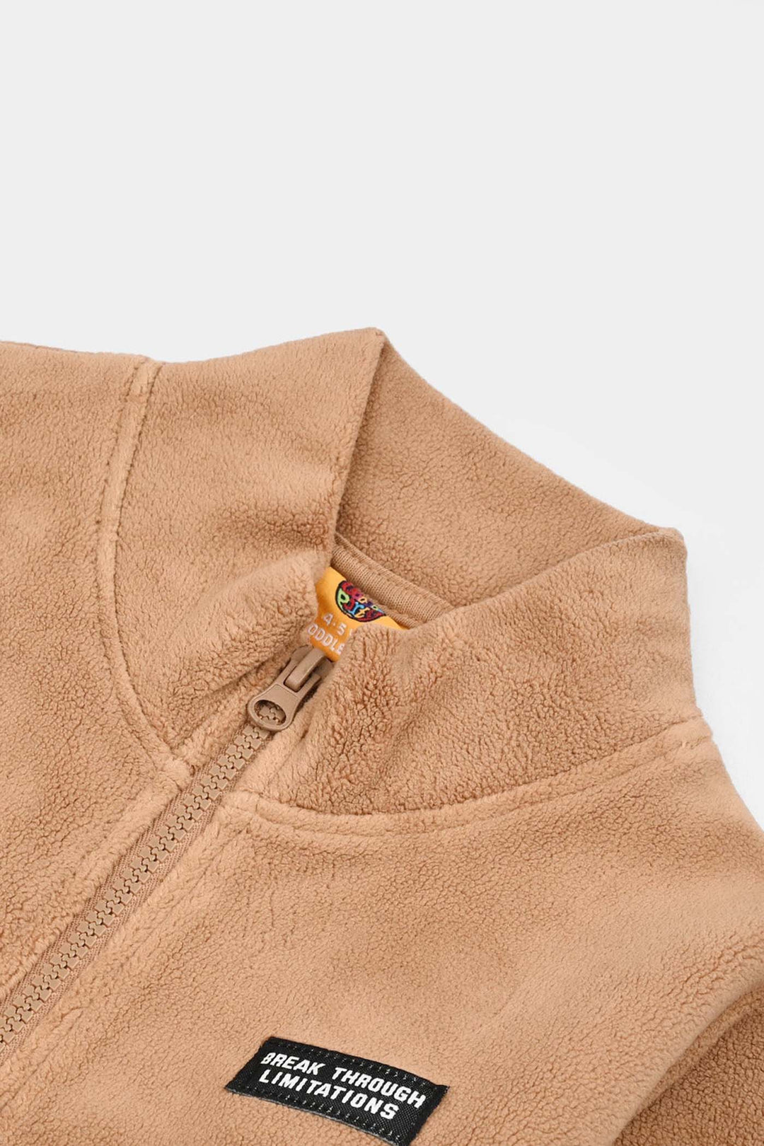 Boys Fleece Jacket BREAK THROUGH LIMITATION-BROWN