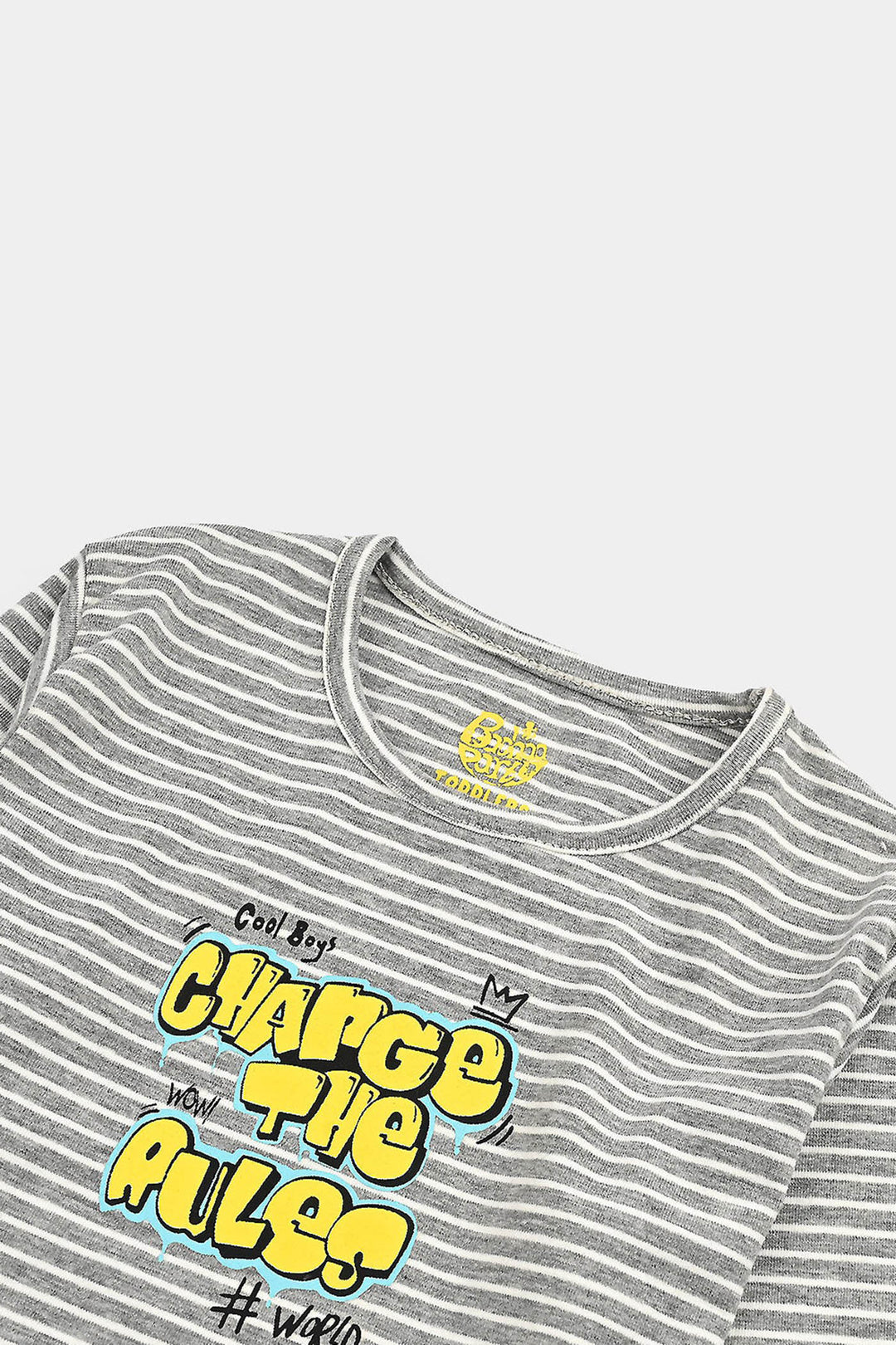 Boys Jersey/Terry T-Shirt F/S Change The Rule-GREY