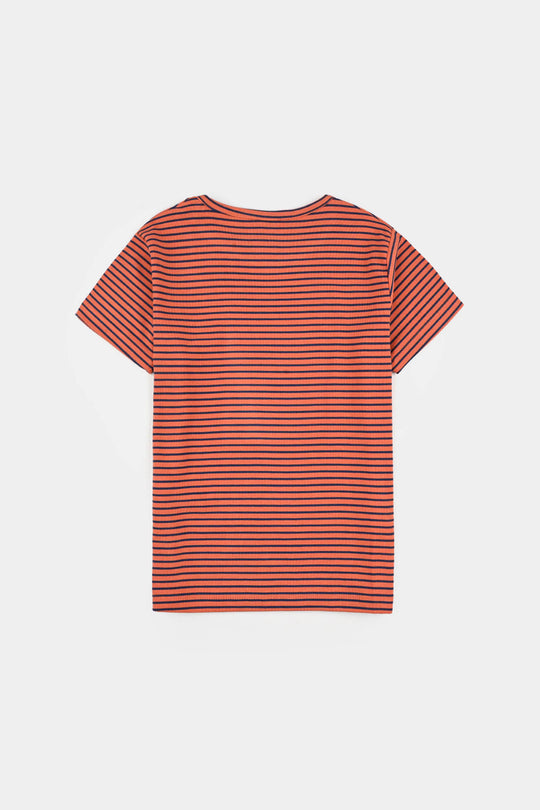 Boys Jersey/Terry T-Shirt H/S All About Having Fun - Rust