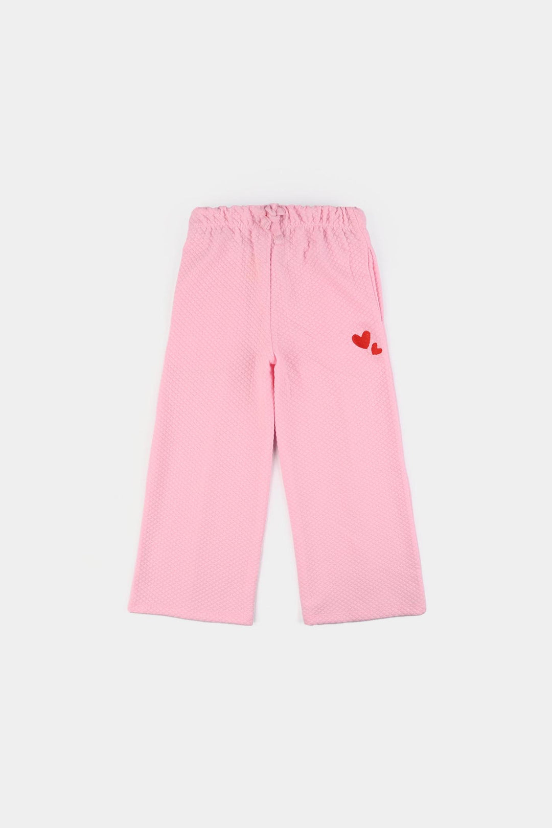 Girls Quilted 2 Piece HEARTS-Pink