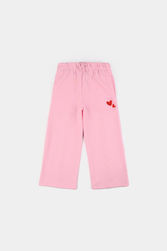 Girls Quilted 2 Piece HEARTS-Pink