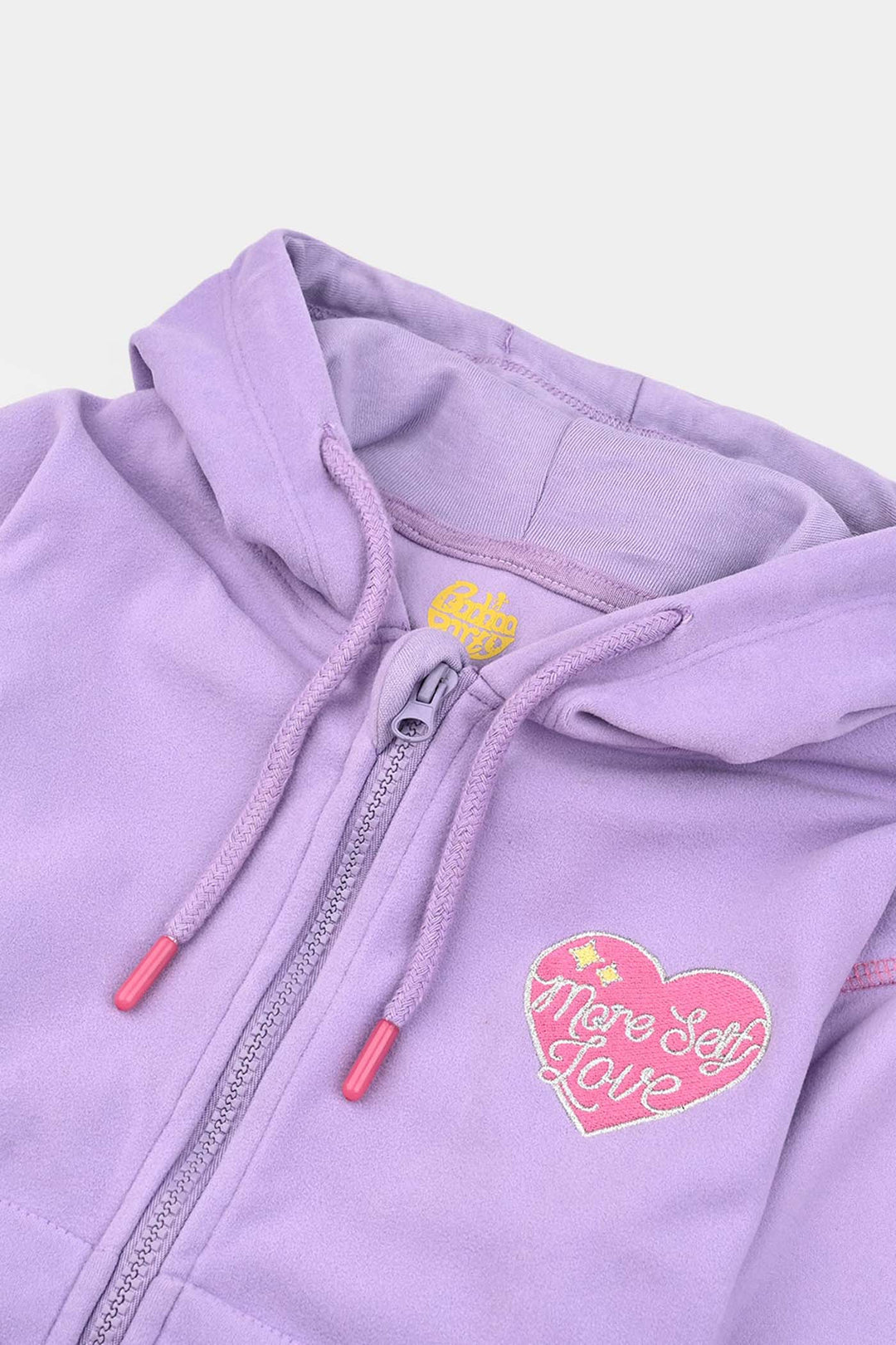 Girls Fleece Jacket MORE SELF LOVE-PURPLE